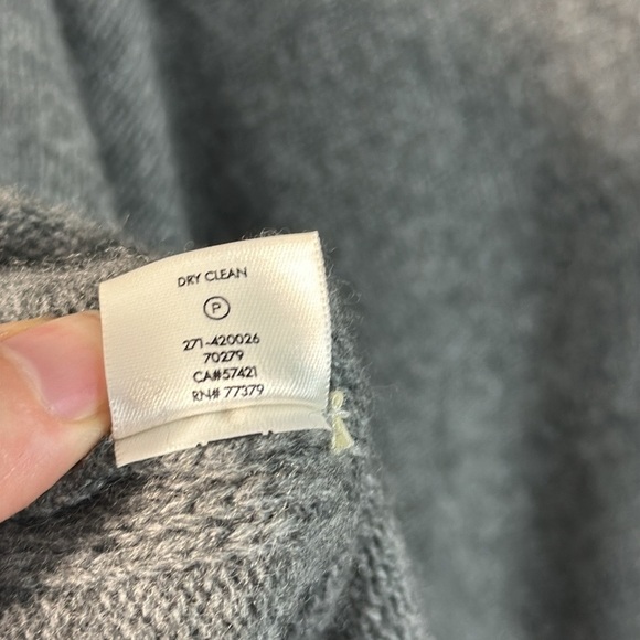 Ann Taylor Gray Wool Cashmere Blend Poncho - Picture 13 of 13